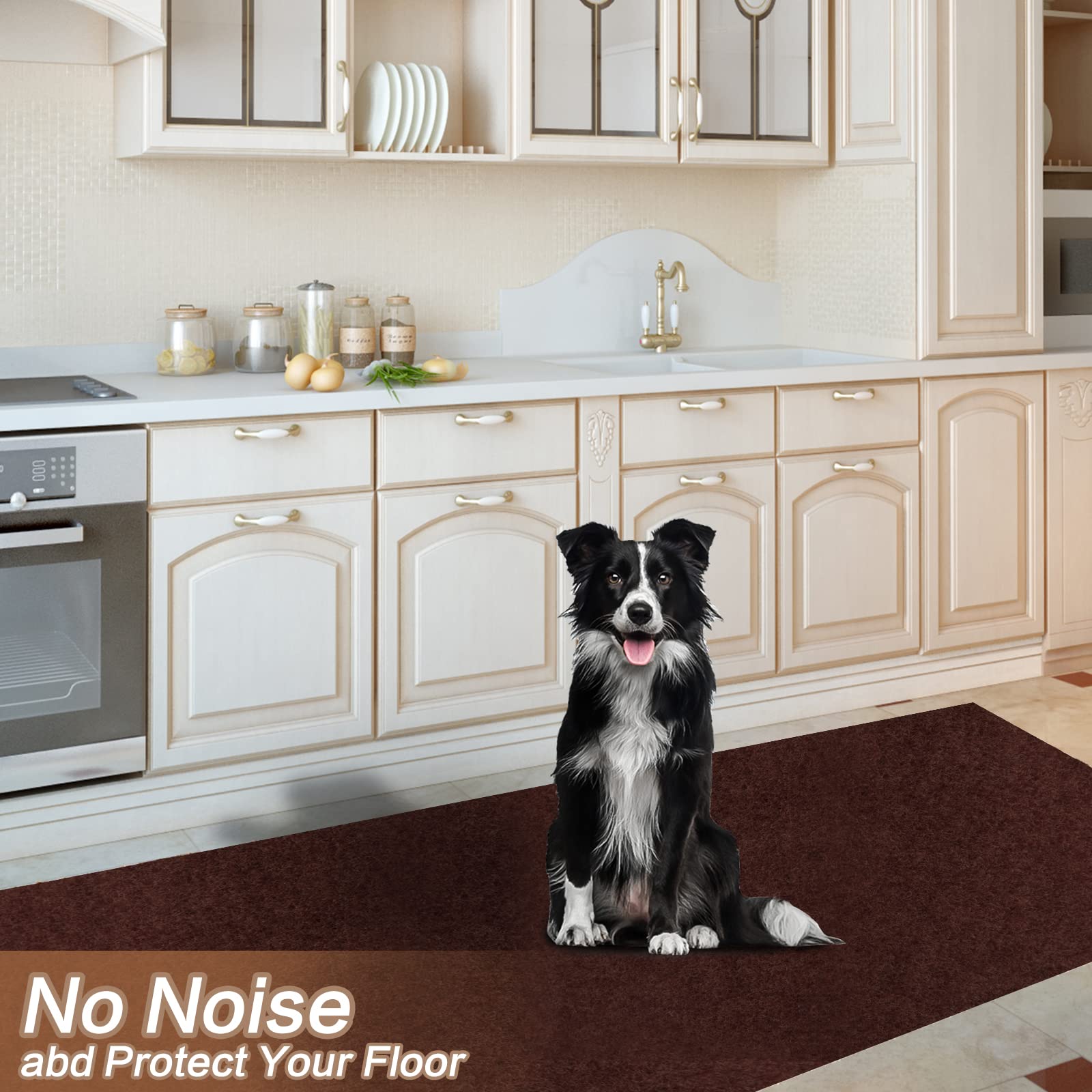 3' x 48' Non-Slip Rubber Backed Runner Rugs - Indoor Outdoor Utility Carpet for RV, Boat, Laundry Room, Balcony & High Traffic Areas - Chocolate Brown - Perfect for Aisles, Hallways & Entryways