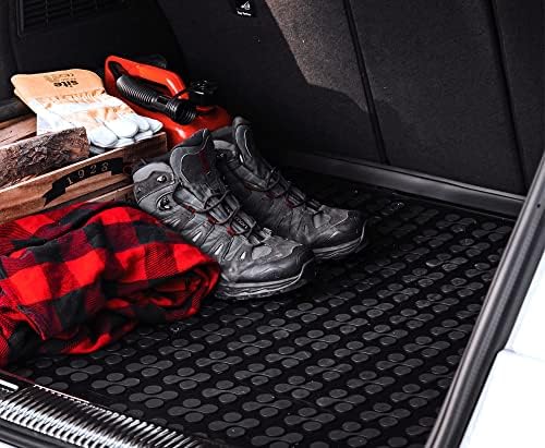 Premium All-Weather Cargo Liner Trunk Mat for Audi A6 Wagon 2019-2023 - Custom Fit, Odorless, Anti-Slip Waterproof Rubber Floor Protection - Perfect for Road Trips, Grocery Hauling & Outdoor Adventures (Black)