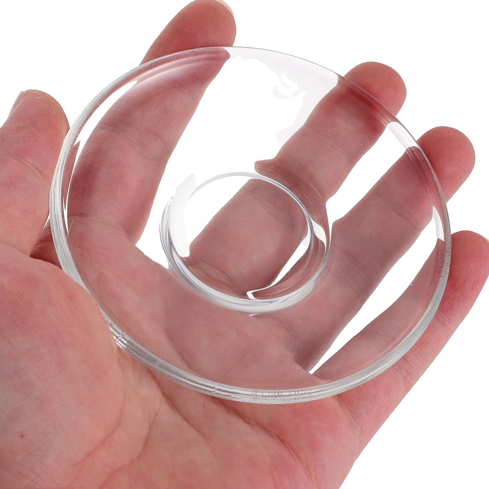2-Pack Small Glass Plates - 8.5x8.5cm Round Tea Saucers, Snack Dishes & Dessert Plates with Tea Bag Coasters - Perfect for Christmas Serving Cookies, Fruits, Coffee & Tea Cups - Ideal for Afternoon Tea, Party Snacks & Home Decor