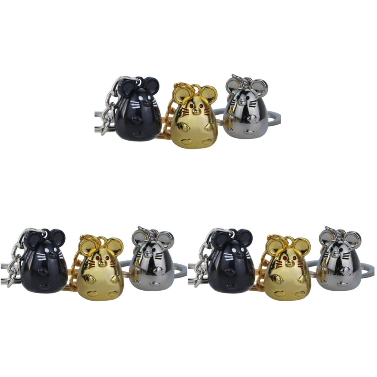 COHEALI 9 Pcs Cute Mouse Keychains - Rat Animal Pendants for Chinese New Year, Zodiac Gifts, Party Favors, Bag Charms, and Home Decor