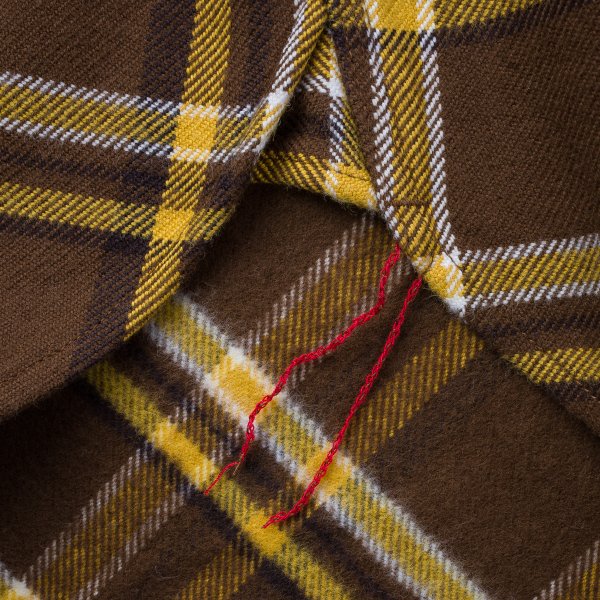 Iron Heart IHSH 378 Ultra Heavy Flannel Work Shirt - Crazy Check Brown Plaid for Men | Durable & Warm Winter Shirt for Outdoor Work, Camping & Casual Wear
