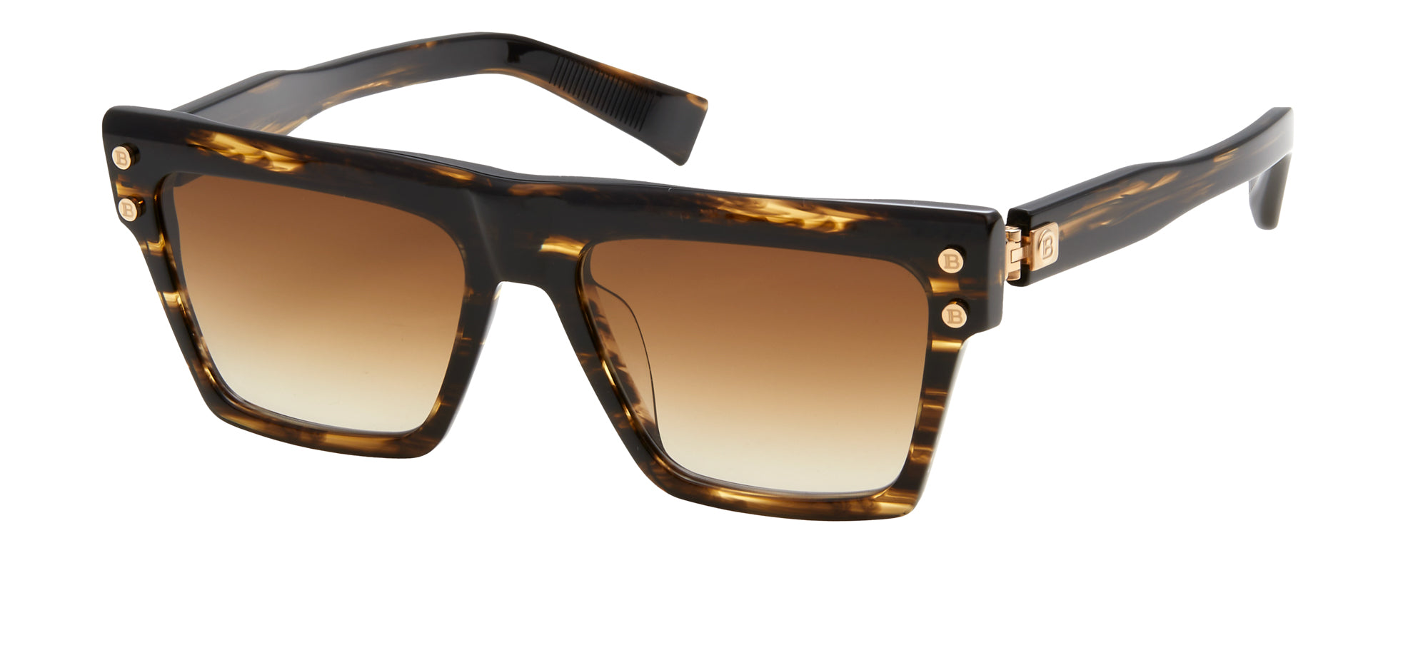 Balmain B V BPS121 Luxury Sunglasses for Men & Women - UV Protection, Polarized Lenses, Fashionable Design - Perfect for Driving, Travel & Outdoor Activities