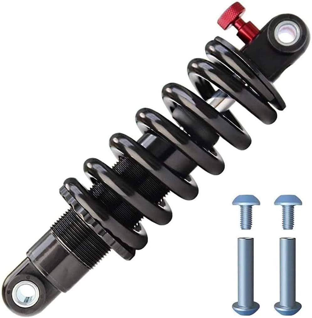 **Mountain Bike Rear Shock Absorber - Adjustable Hydraulic Spring Damper for MTB, Dirt Bike & Trail Riding - Easy Installation & Durable Structure for Off-Road Cycling & Downhill Adventures**