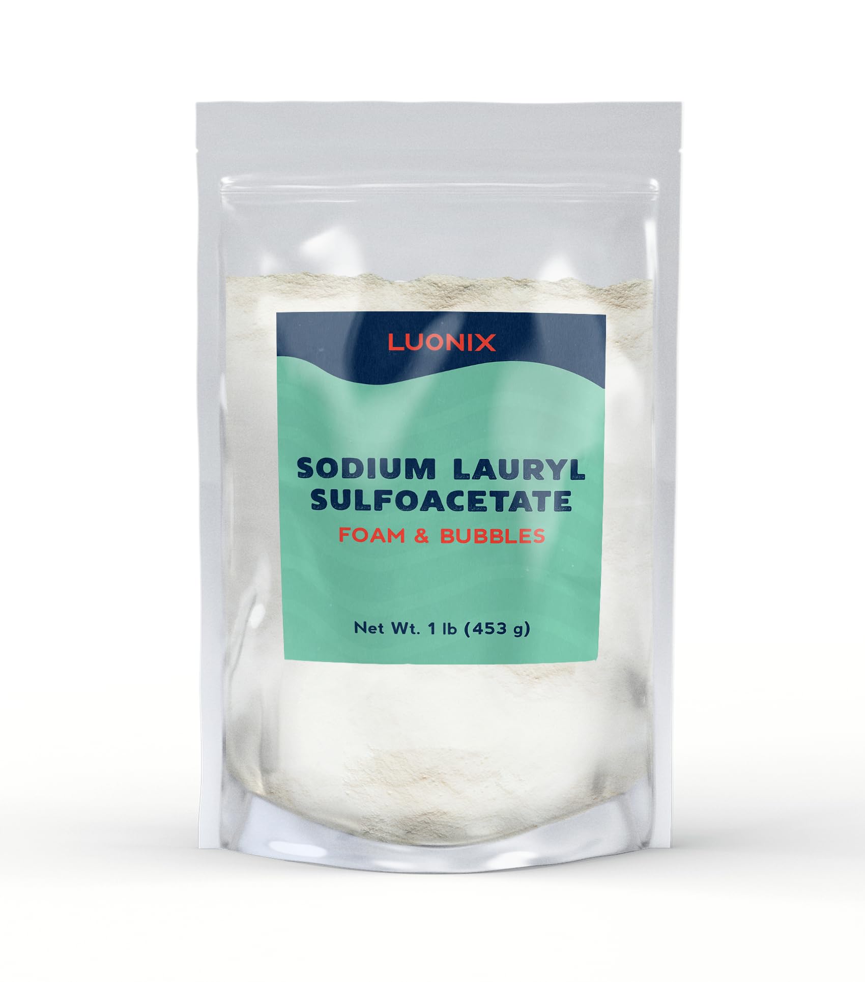 SLSA (Sodium Lauryl Sulfoacetate) 1 lb - Natural Foaming Agent for Bath Bombs, Soap Making & Skincare - Gentle Skin-Friendly Bubbles for DIY Cosmetics & Bubble Baths