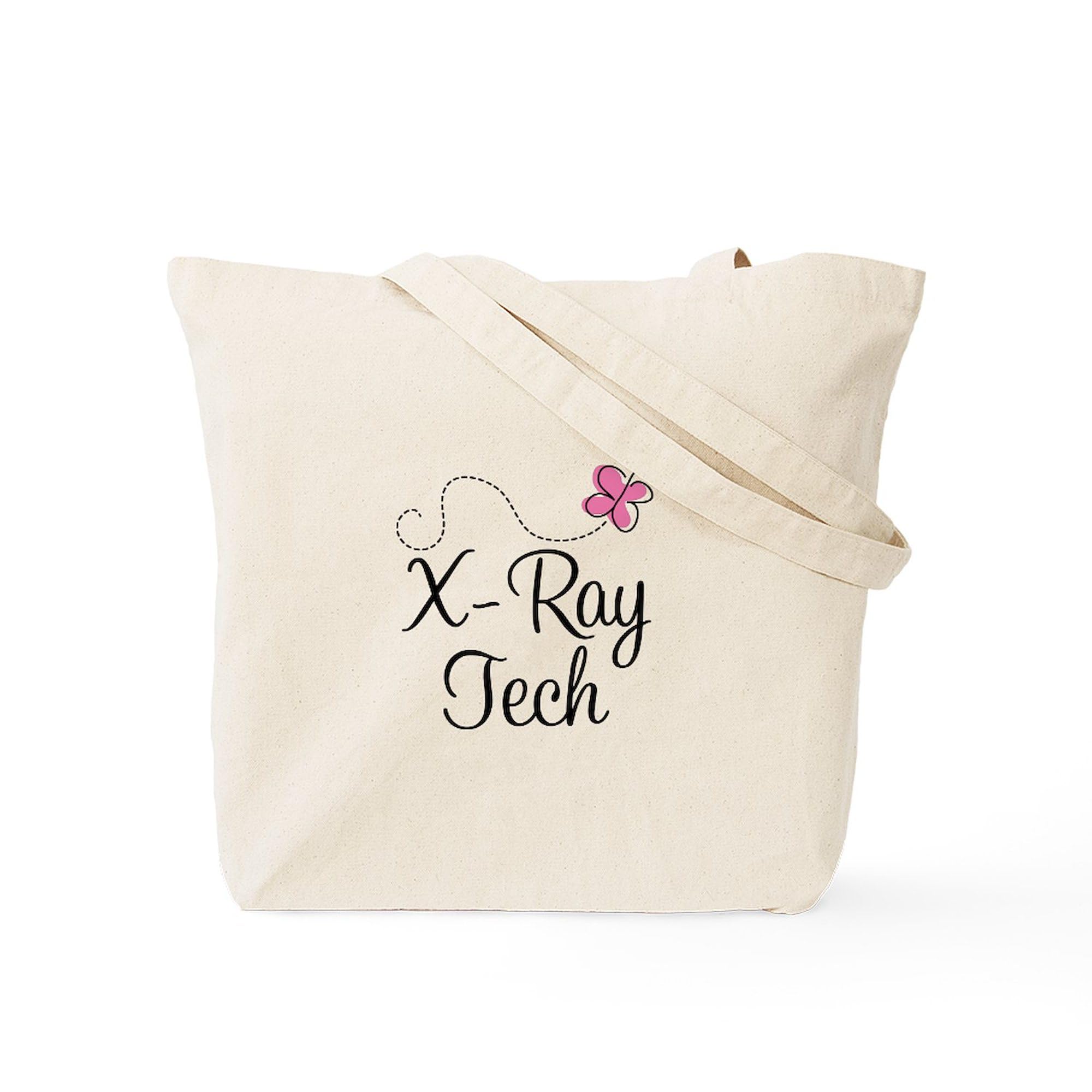 Cute X-Ray Tech Tote Bag - Natural Canvas Reusable Shopping Bag for Work & Groceries | Durable & Eco-Friendly
