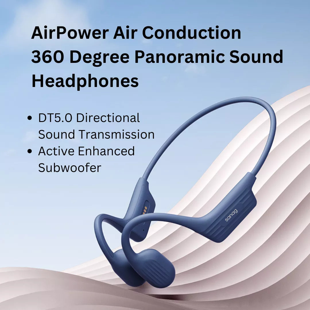 Sanag A31S Pro Open Ear Wireless Bluetooth Sports Headphones - Air Conduction Technology for Running, Cycling & Gym Workouts