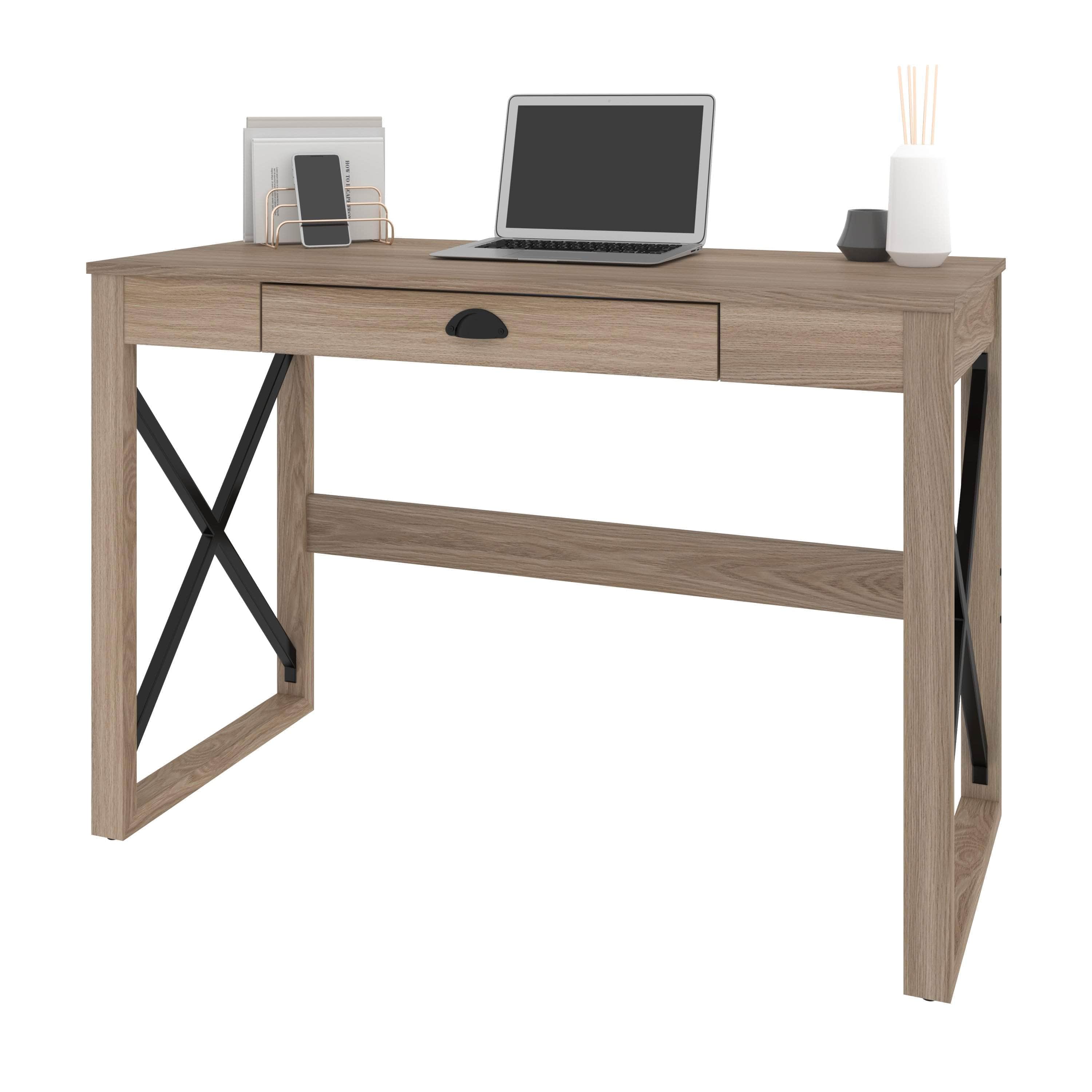 Talita 45W Small Desk - Compact Workspace Solution in 2 Colors | Perfect for Home Office, Dorm Room & Small Spaces