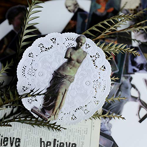 Doraking 60PCS DIY Transparent Sulfuric Paper Stickers for Scrapbooking, Junk Journaling, Bullet Journal & Card Making - Acid-Free Museum-Quality Decorative Stickers for Craft Projects