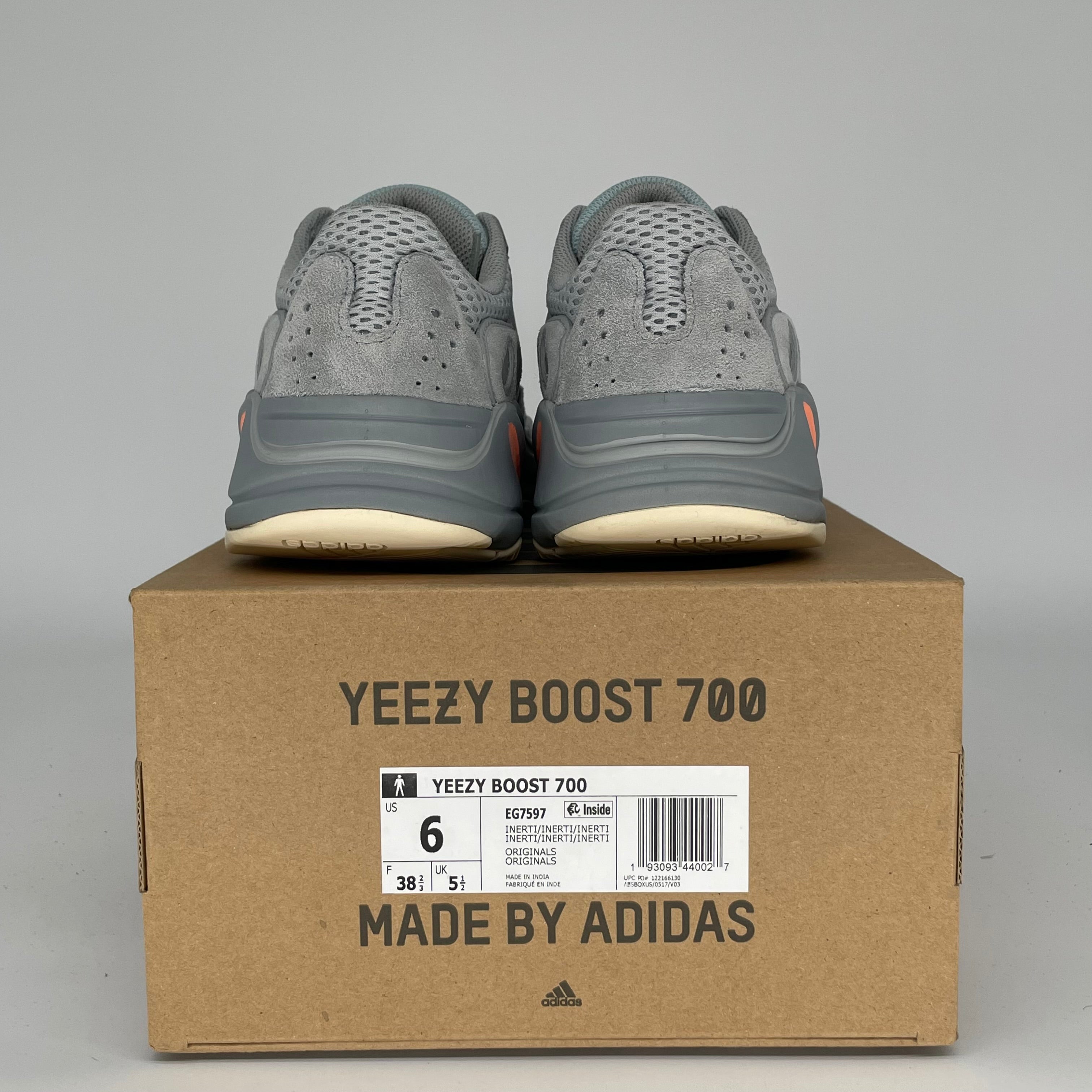 Adidas Yeezy Boost 700 'Inertia' Sneakers - Men's Size 6 (EG7597) | Comfortable Running & Casual Shoes for Gym, Streetwear & Everyday Wear