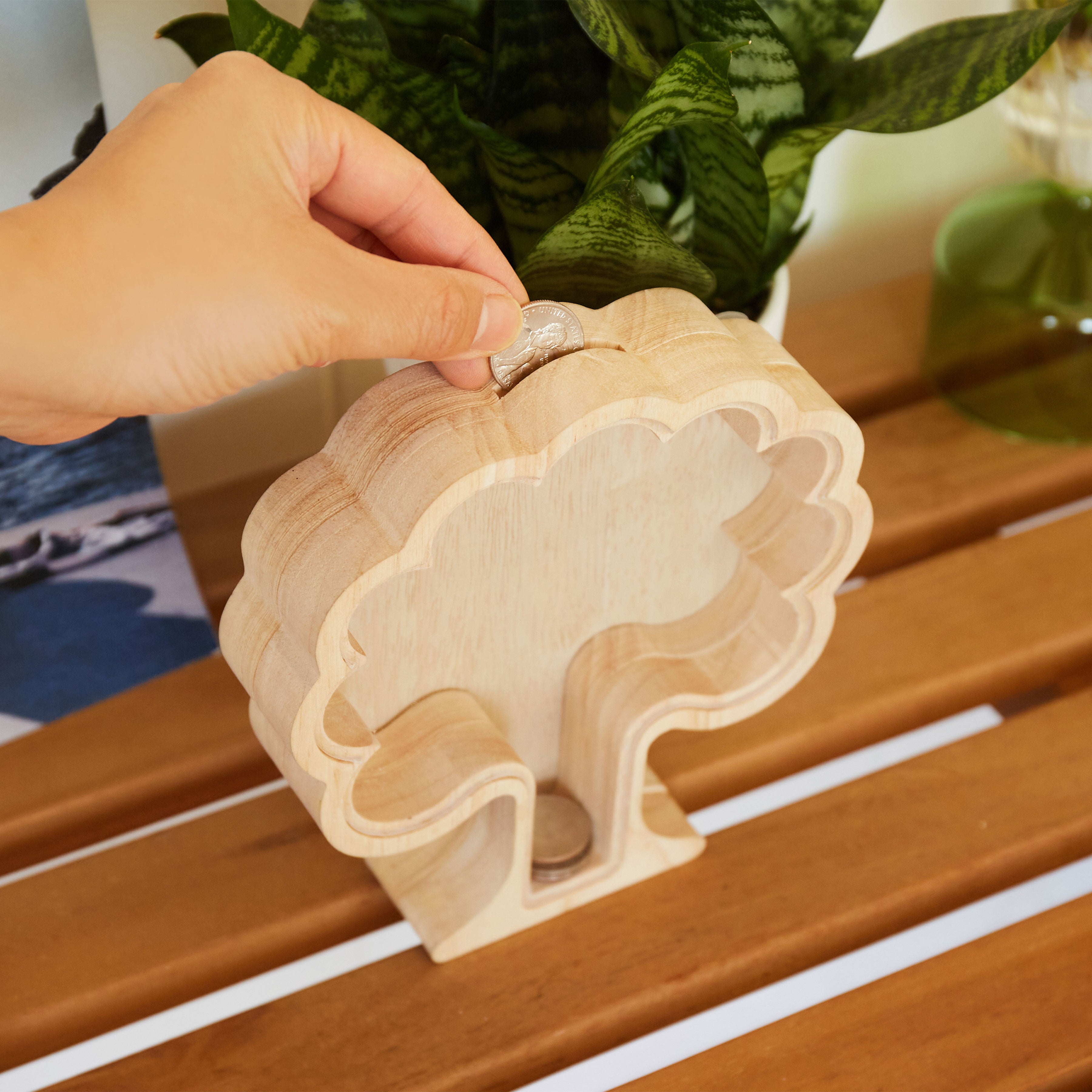 Lucky Money Tree Bank for Savings - Perfect for Home Decor, Office Feng Shui & Gift Giving
