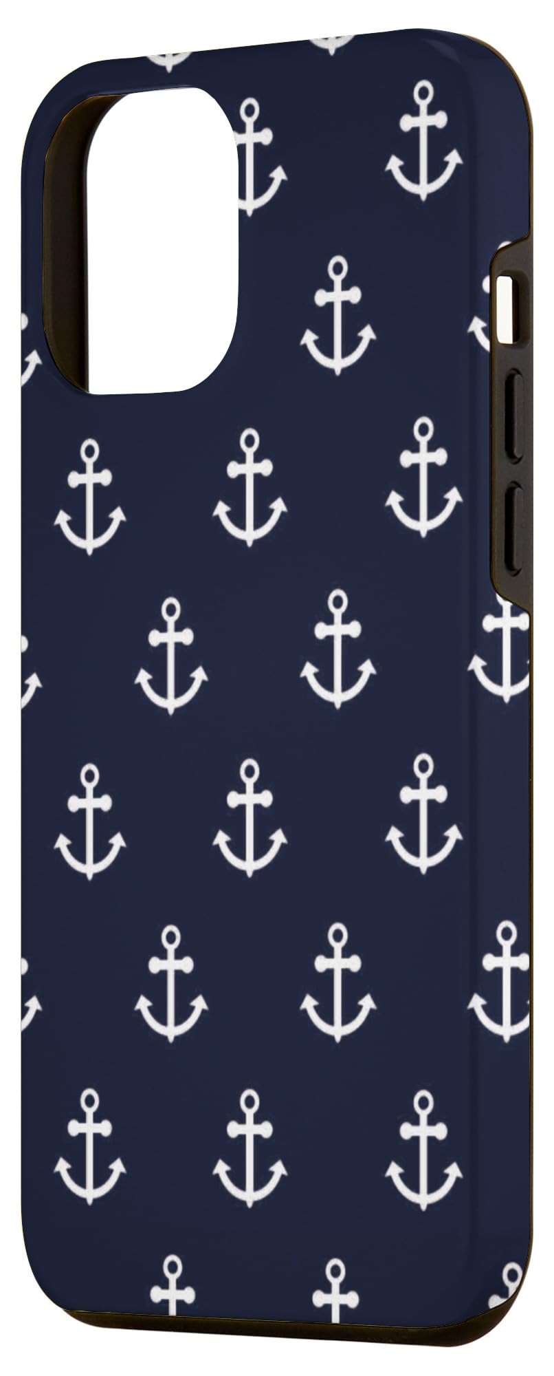 iPhone 12 Pro Max Case - Anchor & Nautical Pattern Design, Slim Protective Cover for iPhone 12 Pro Max (6.7
