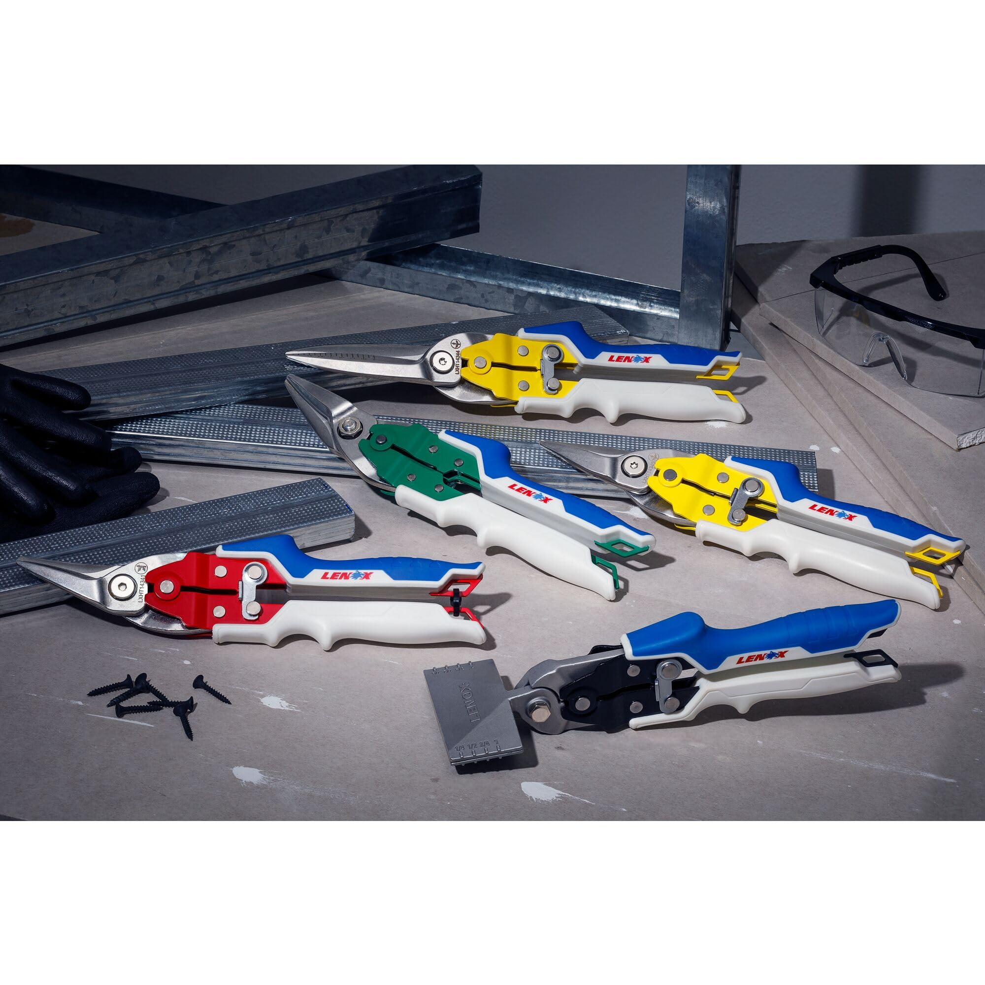 LENOX Aviation Snips Pliers with Durable Grip - LXHT14341 for Metal Cutting
