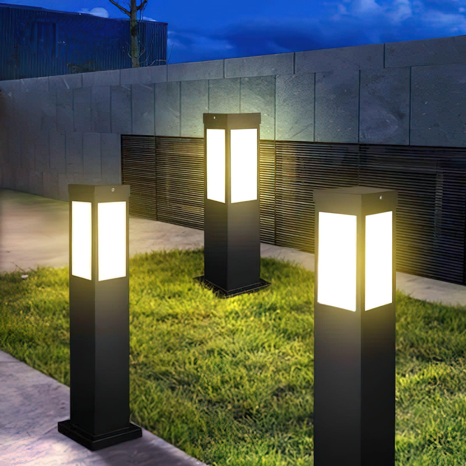 Kuzco Solar Bollard Light - Waterproof Outdoor LED Landscape Lighting for Garden, Pathway, Driveway, and Patio | Energy-Efficient & Weather-Resistant