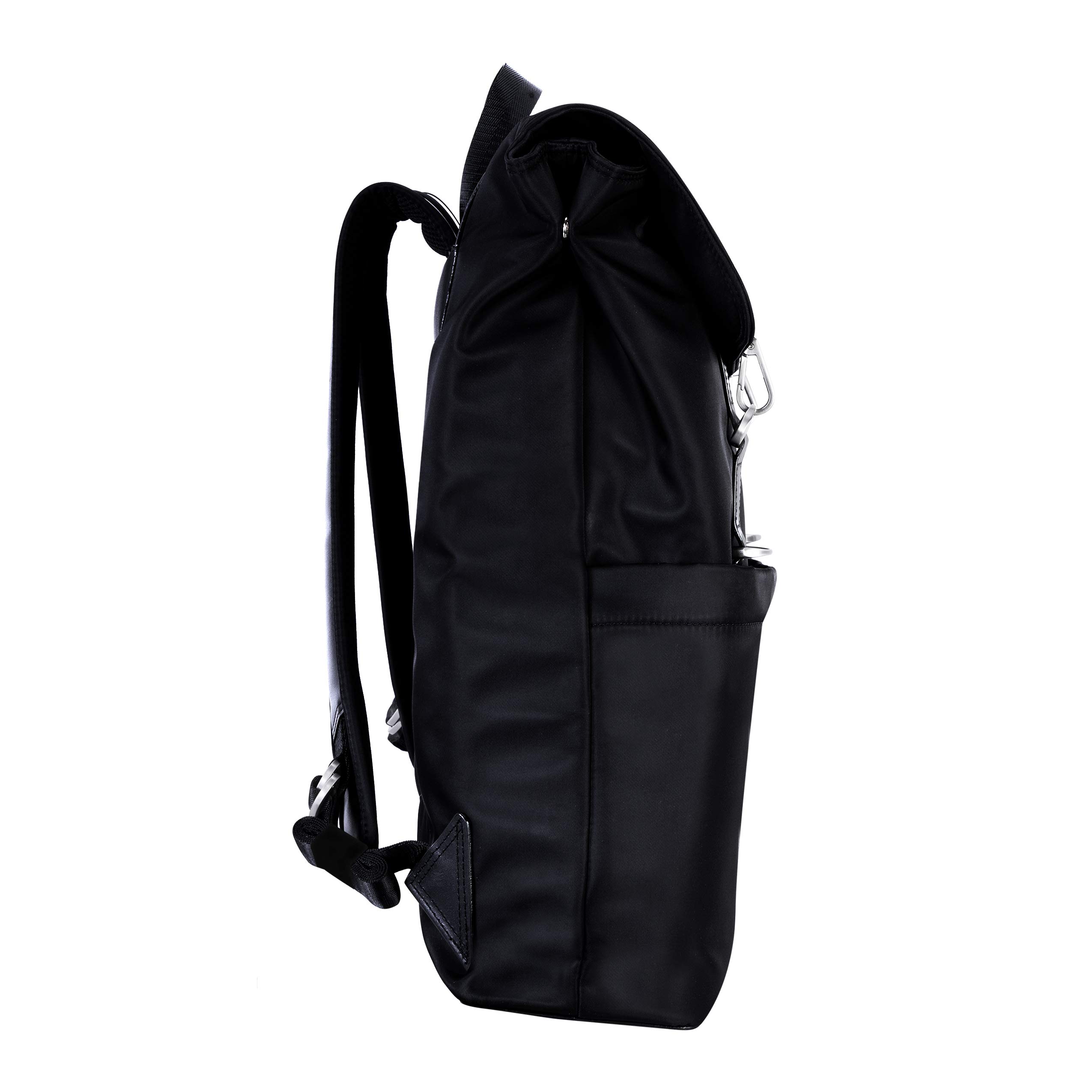 McKlein N Series Element Laptop Backpack for Business & Travel - Durable 15.6 Inch Laptop Compartment, Water-Resistant Black Briefcase - Perfect for Office, Commuting & College Students