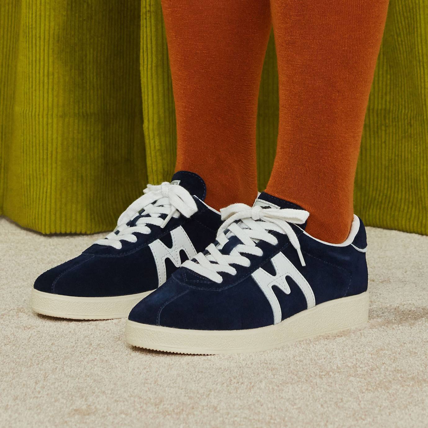 TRAMPAS Navy/White Sneakers - Comfortable Casual Shoes for Men & Women | Perfect for Walking, Running, and Everyday Wear