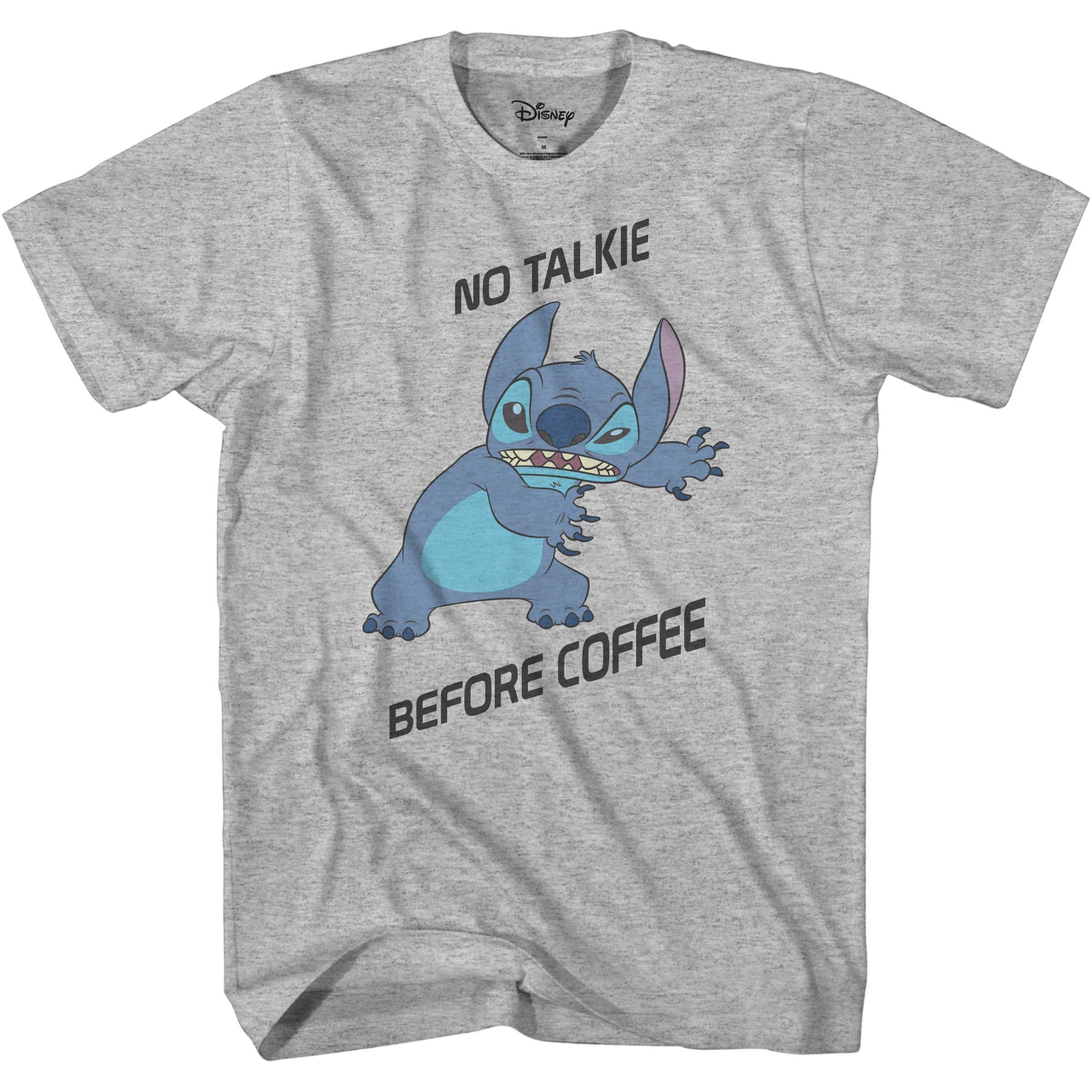 Disney Lilo & Stitch Graphic T-Shirt for Men - Soft Cotton Short Sleeve Tee - Casual & Funny No Talkie Shirt - Perfect for Disney Fans, Gifts, and Everyday Wear