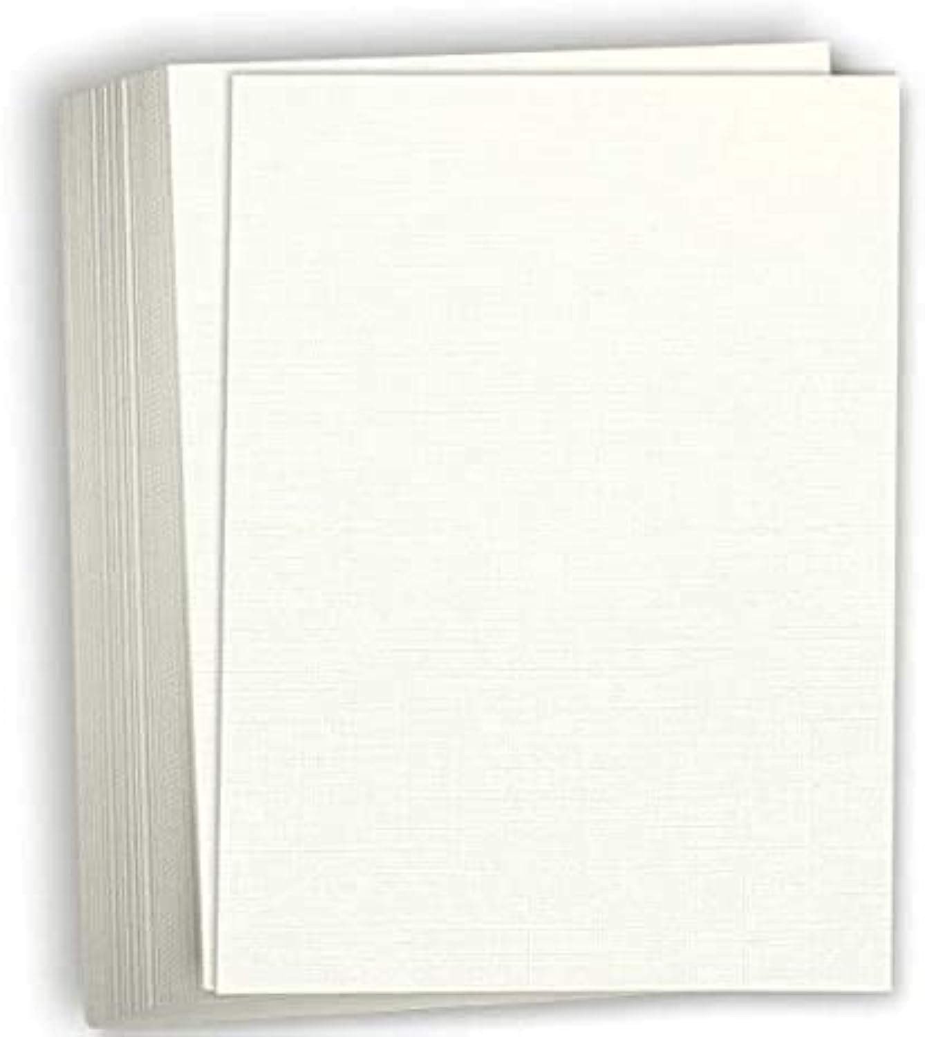 Premium 80 lb Linen Textured Cardstock Paper - 8.5