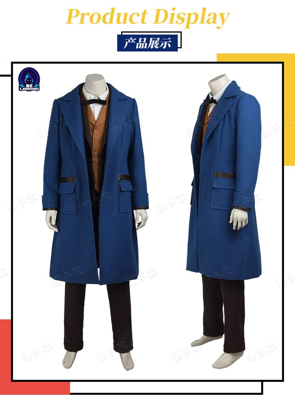 Newt Scamander Cosplay Costume Full Set - Fantastic Beasts Anime Outfit for Halloween, Christmas & Cosplay Parties | Perfect for Conventions, Themed Events & Dress-Up