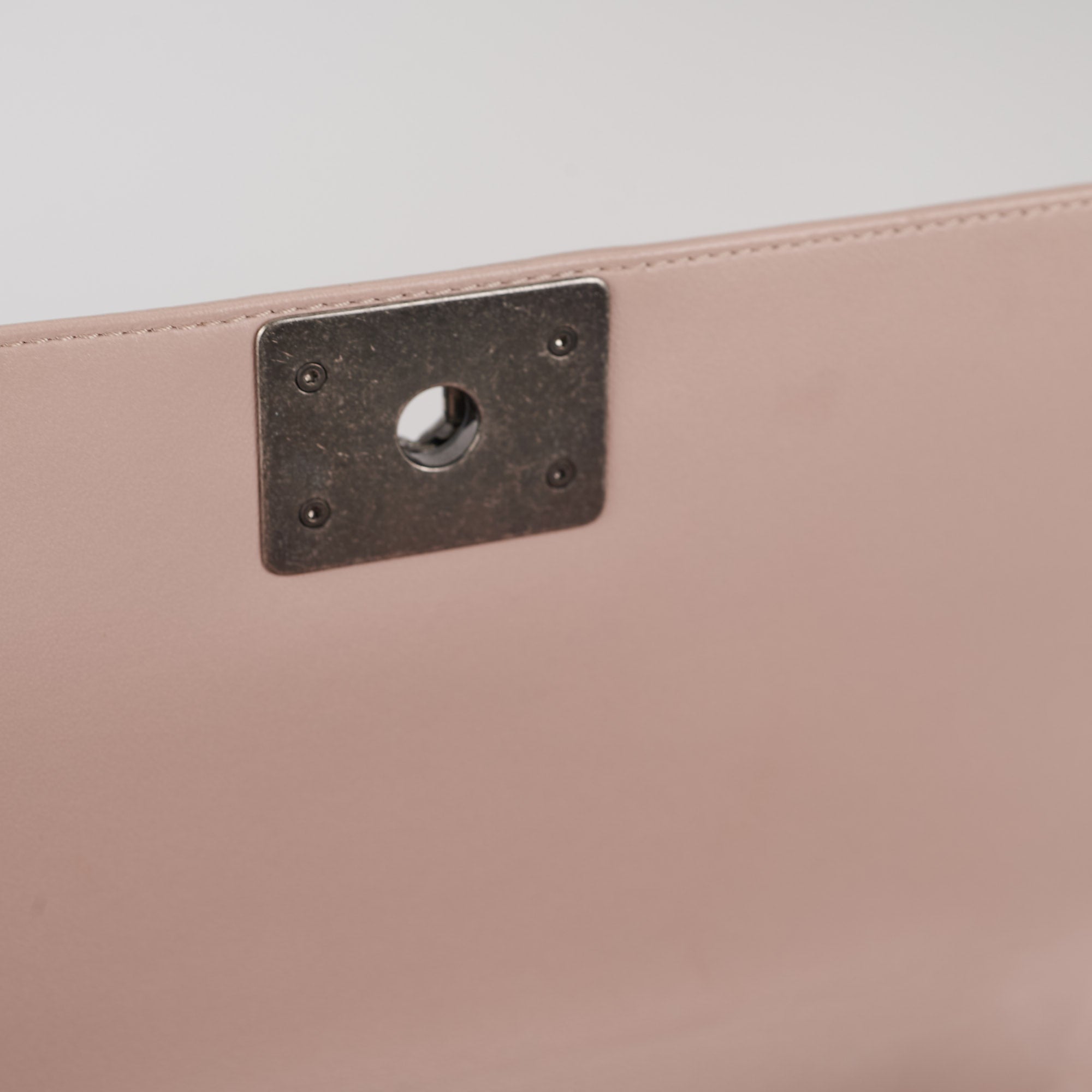 Chanel Quilted Boy Bag Old Medium Size in Light Pink - Luxury Crossbody Handbag for Women, Perfect for Date Night & Special Occasions