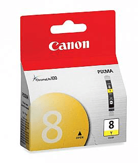 Canon CLI-8 Yellow Ink Cartridge - Compatible with Select Canon Printers | High-Quality Replacement Ink for Vibrant Prints | Perfect for Home, Office & Photo Printing