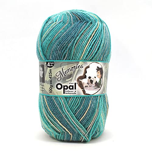Opal Memories 4 Ply Sock Yarn 11008 Playmate And Loyal Friend - Premium Knitting Yarn for Socks, Scarves & Baby Clothes - Perfect for Handmade Gifts & Cozy Winter Projects