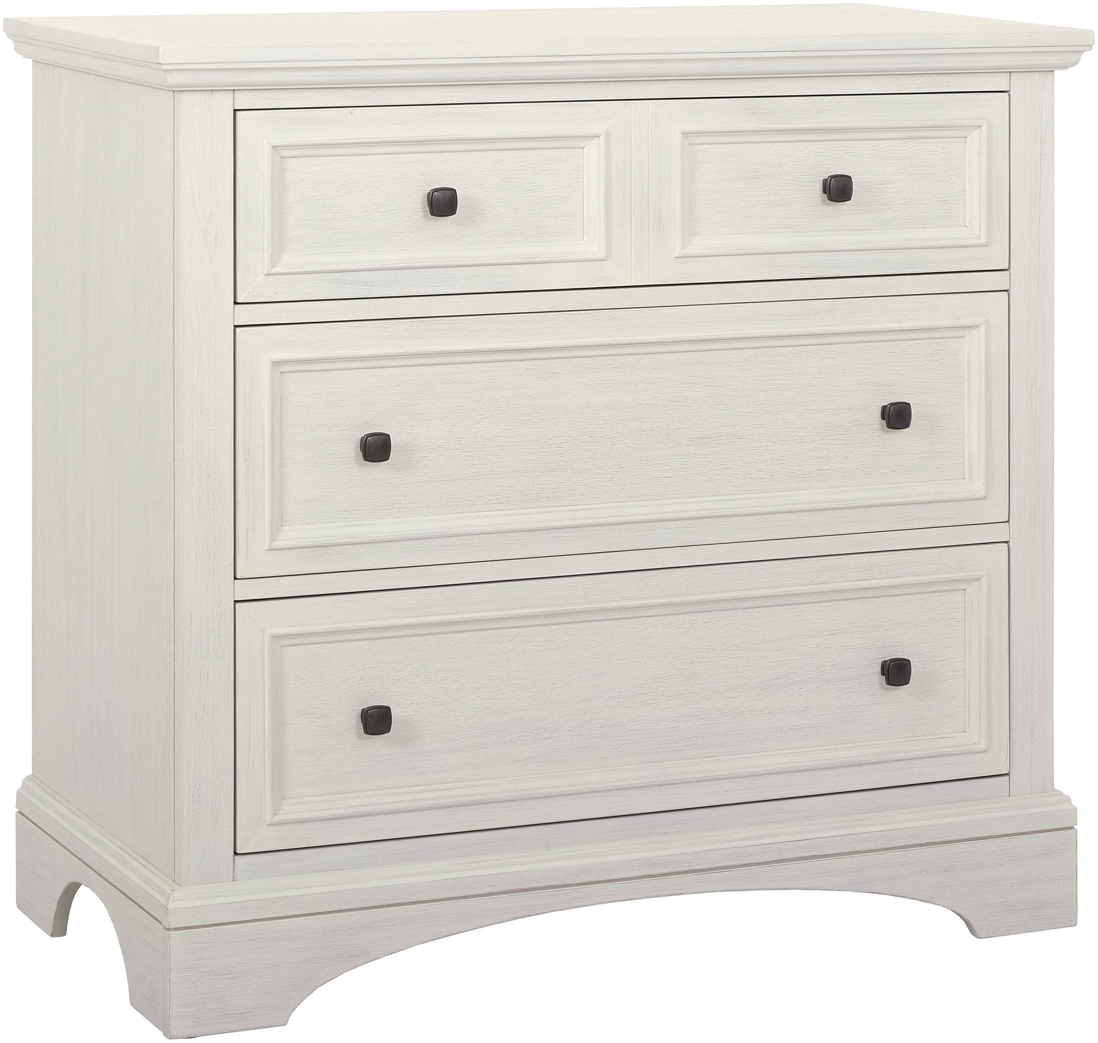 Office Star Farmhouse Basics 3 Drawer Chest - White Wooden Storage Cabinet for Bedroom, Living Room & Office Organization [BP 4215 04W] | Perfect for Home Decor & Closet Storage Solutions