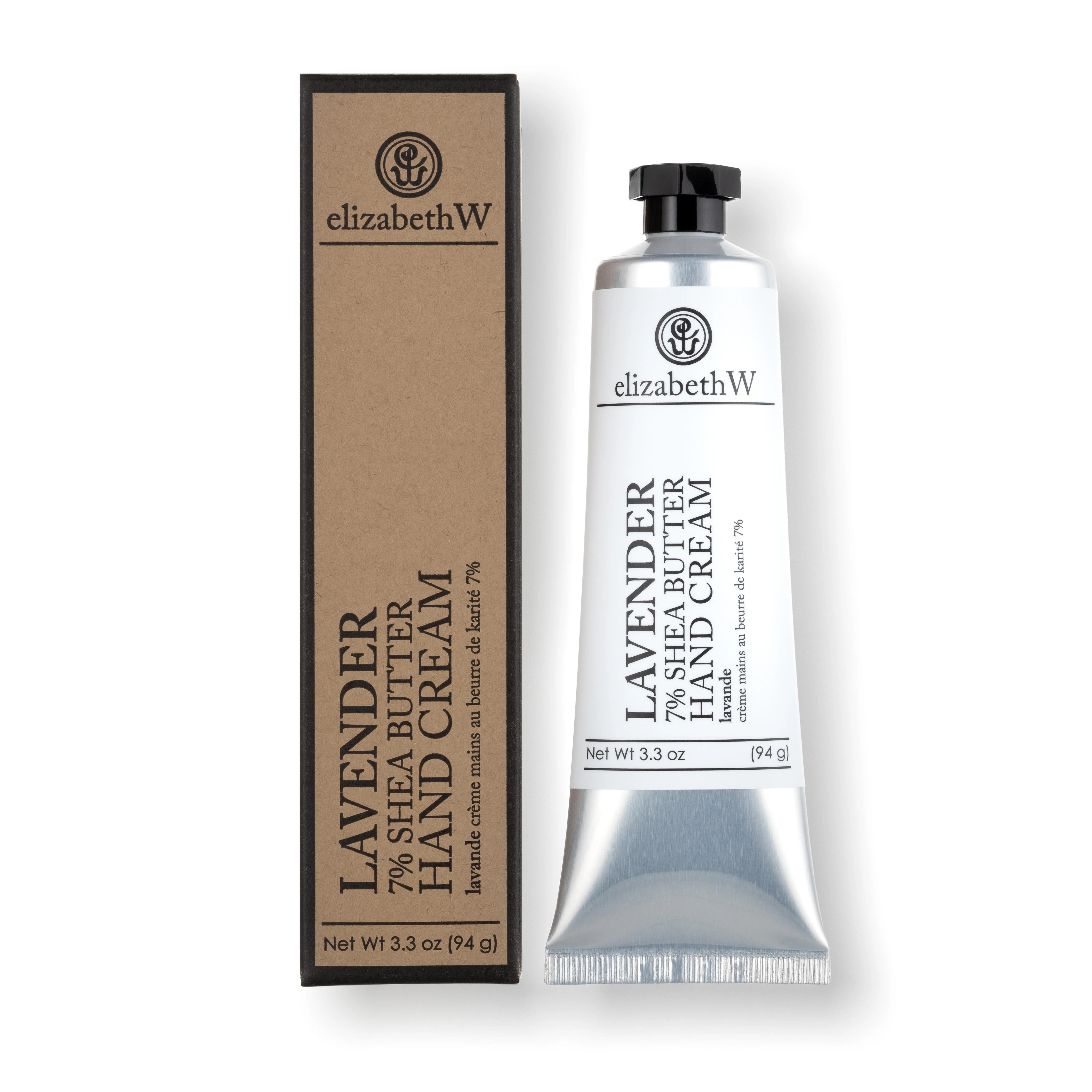 Elizabeth W 7% Shea Butter Hand Cream with Lavender - Ultra Moisturizing & Nourishing for Dry Skin - Perfect for Winter Care, Office Use & Daily Hydration