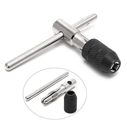 5-Piece T-Type Hand Screw Thread Tap Set - M3/M4/M5/M6 with Twist Drill Bits & Wrench Tool - Perfect for Metalworking, DIY Projects, and Home Repairs