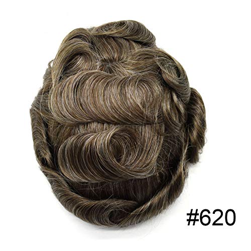 #620 6# LIGHT BROWN WITH 20% SYNTHETIC GREY-100% medium light to medium density