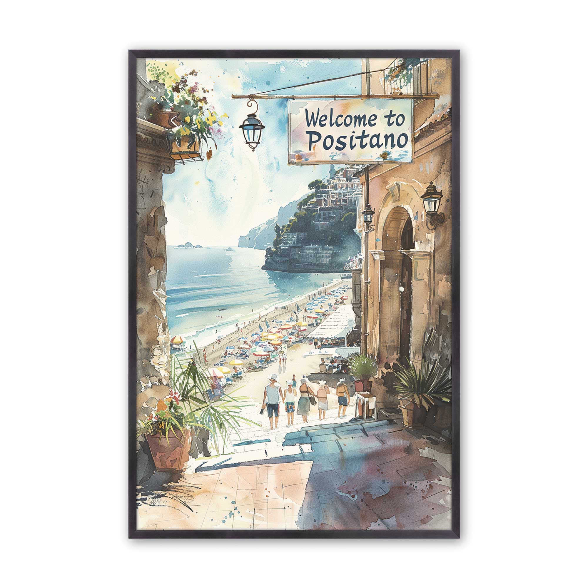 Coastal Greeting Card v1 Print - Beach Themed Stationery for Birthdays, Thank You Notes & Special Occasions | Perfect for Beach House Decor & Nautical Gifts
