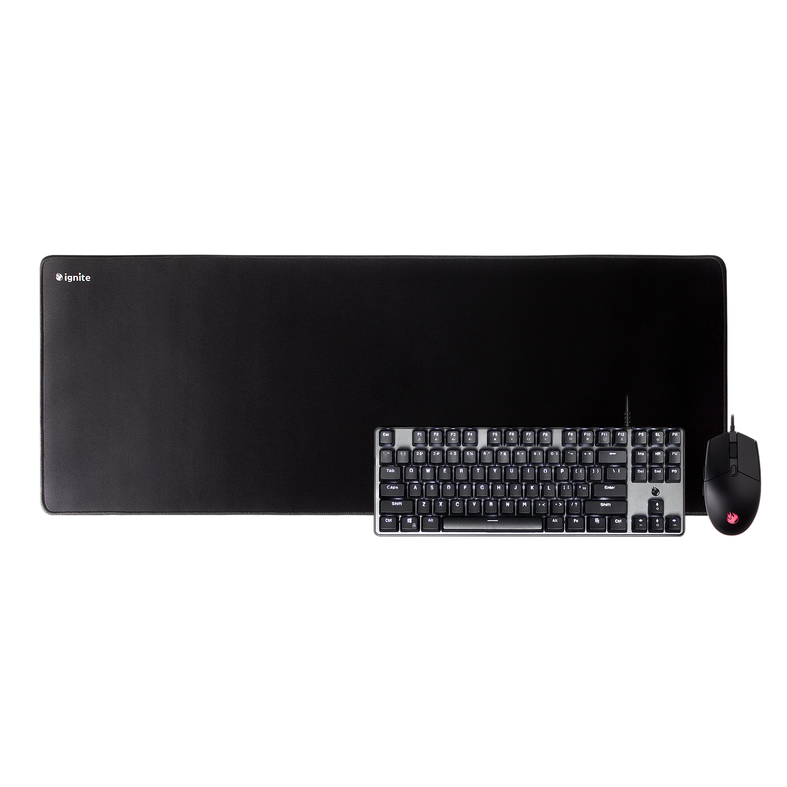 TECWARE IGNITE 3-in-1 Gaming Bundle - Mechanical Gaming Keyboard, RGB Gaming Mouse & Large Mouse Pad Set for PC Gamers | Perfect for FPS, MOBA & Esports Gaming