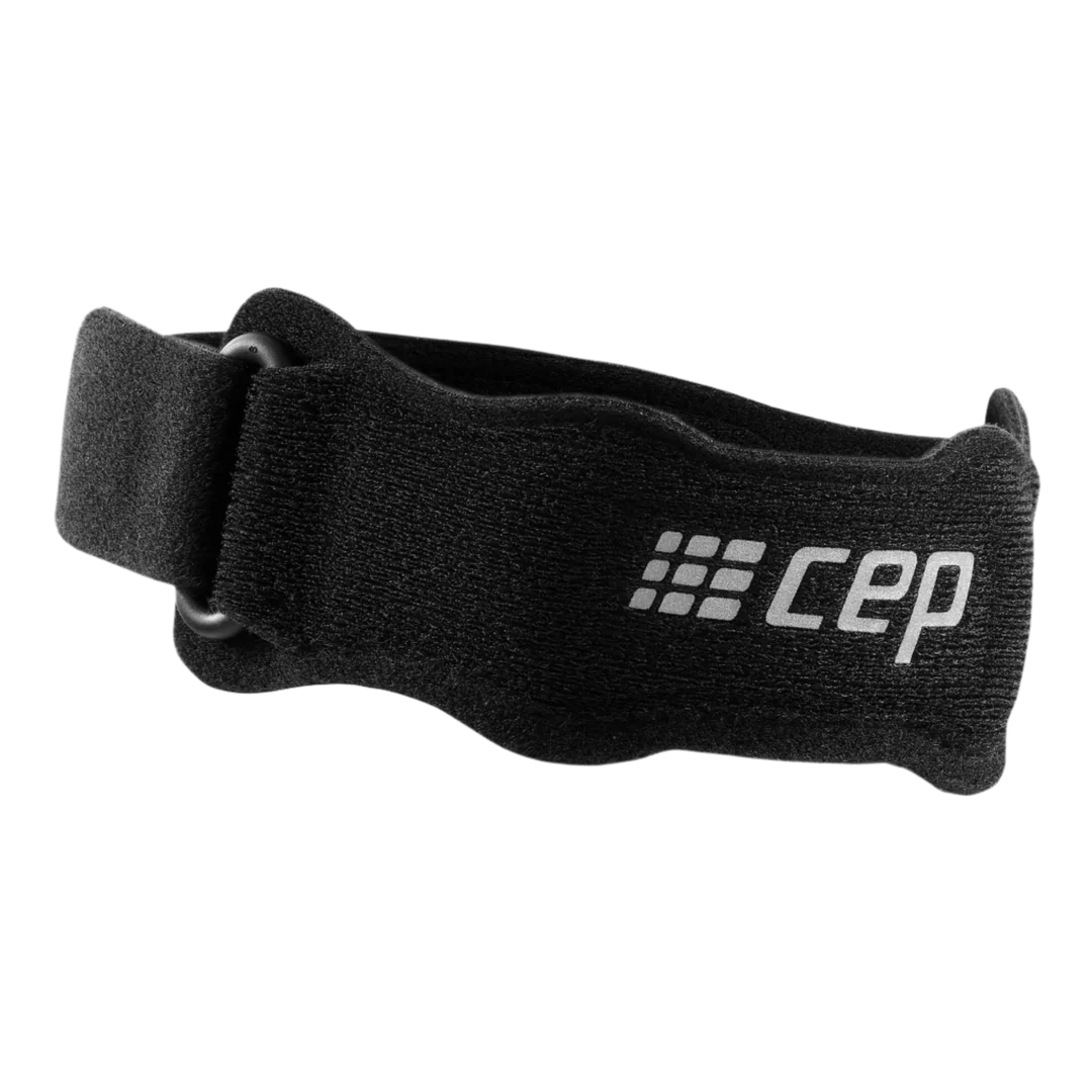 CEP Unisex Mid Support Patella Strap - Black | Knee Pain Relief for Running, Cycling & Sports | Adjustable Compression Band for Joint Support