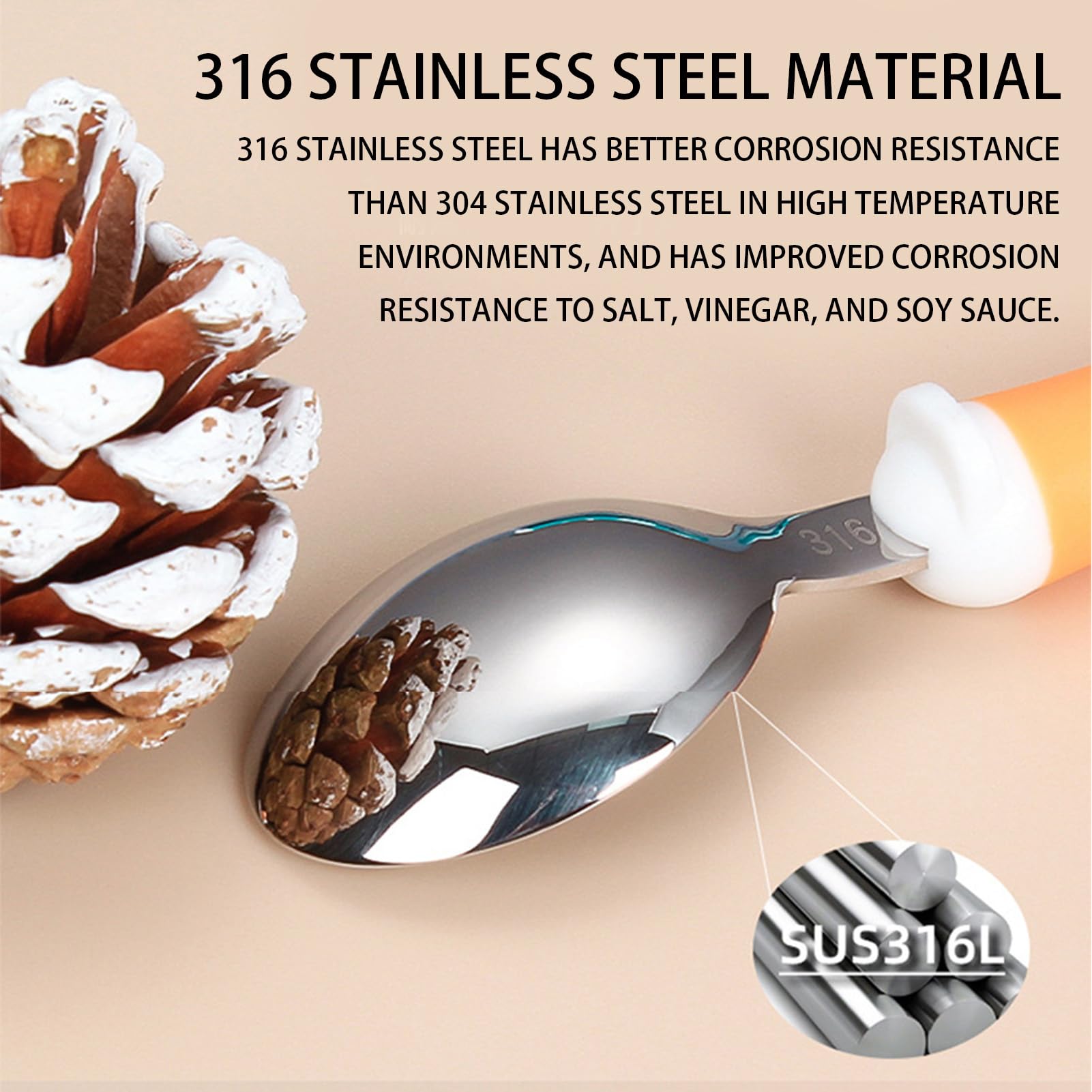 Stainless Steel Toddler Forks and Spoons Set - BPA-Free Baby Utensils for Self Feeding | Durable Kids Silverware for Toddlers | Perfect for Daycare, Travel & Learning to Eat Independently