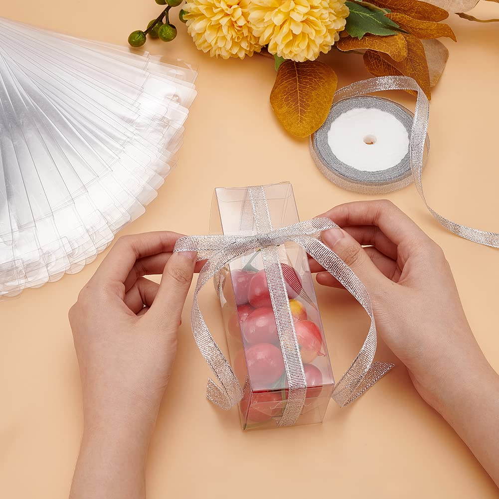 BENECREAT 30PCS 6x2x2 Inch Clear Plastic Favor Boxes - Small Gift Packaging Boxes for Wedding, Party Favors, Desserts, Candies & DIY Crafts - Perfect for Baby Showers, Birthday Parties & Holiday Events