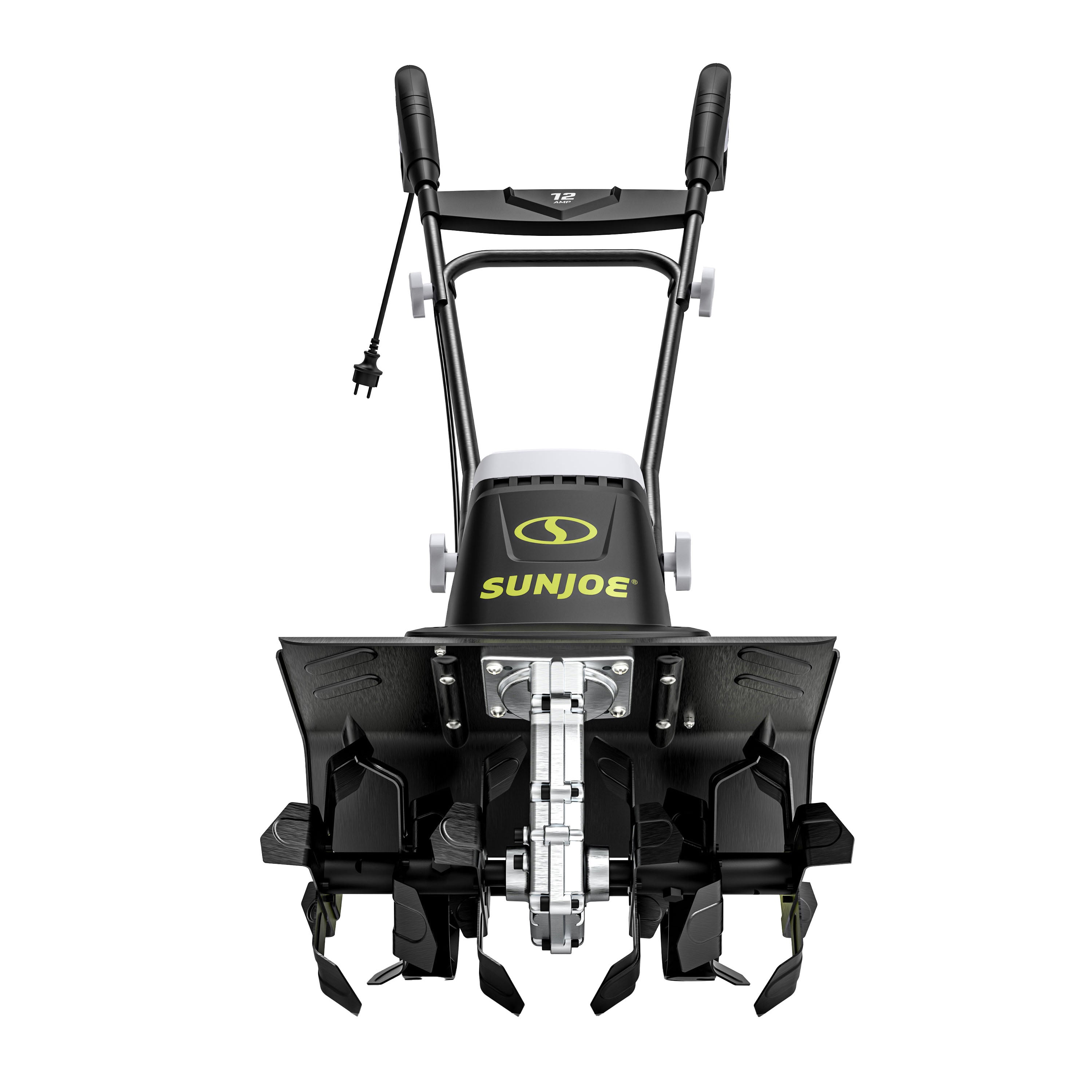 Sun Joe TJ603E 16-Inch 12-Amp Electric Garden Tiller & Cultivator with 3-Position Height Adjustment - Perfect for Soil Aeration, Weed Control, and Garden Bed Preparation
