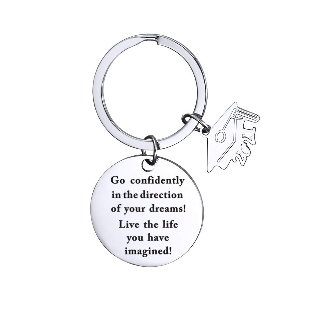 Stainless Steel Keychain for Women & Men - Inspirational Gift for Boys, Girls, Valentine's Day, Birthday - Perfect for Everyday Use, Key Organization & Thoughtful Gifting