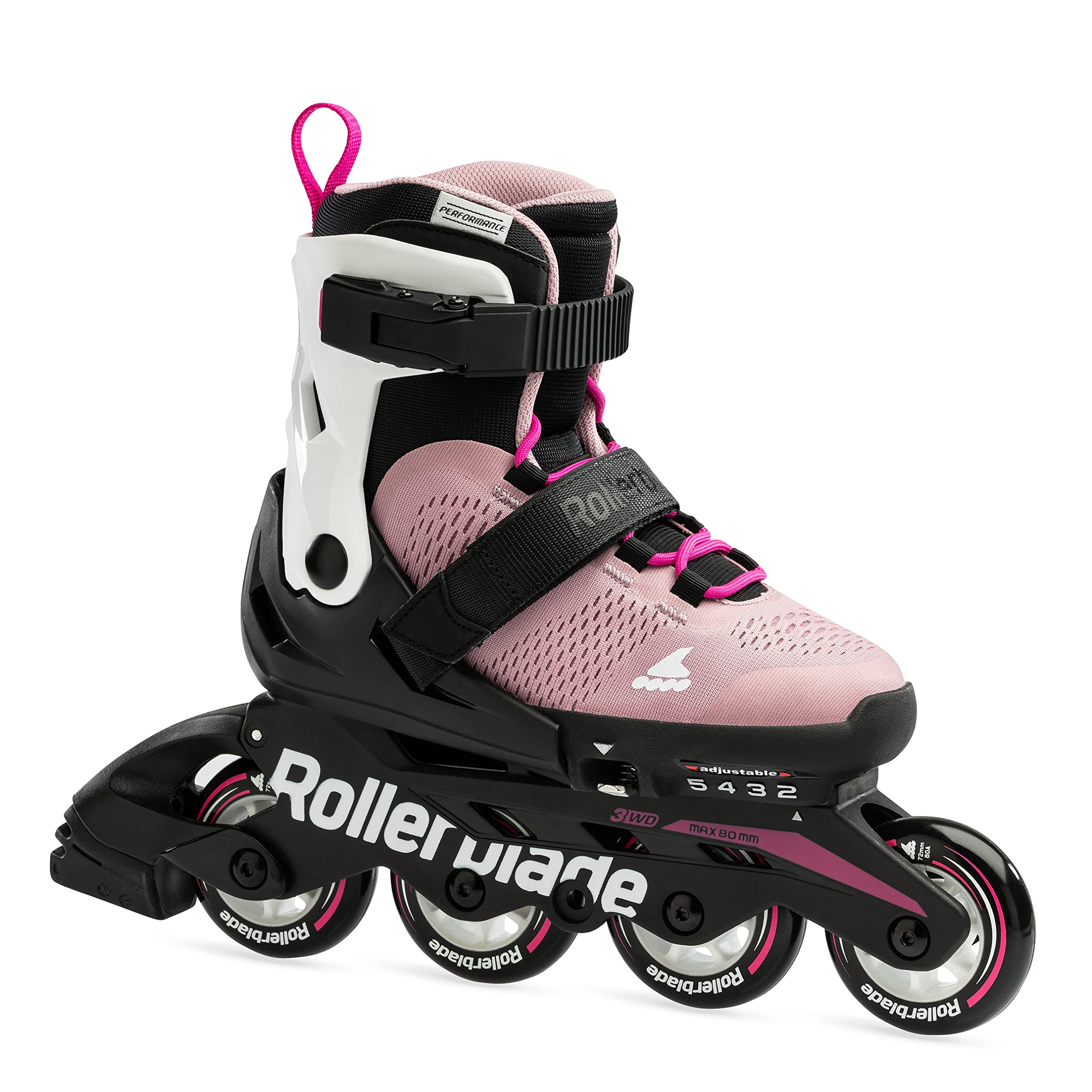 Rollerblade Microblade Adjustable Kids Inline Skates - Youth Performance Fitness Roller Skates for Boys & Girls | Perfect for Outdoor Sports, Park Skating & Family Activities