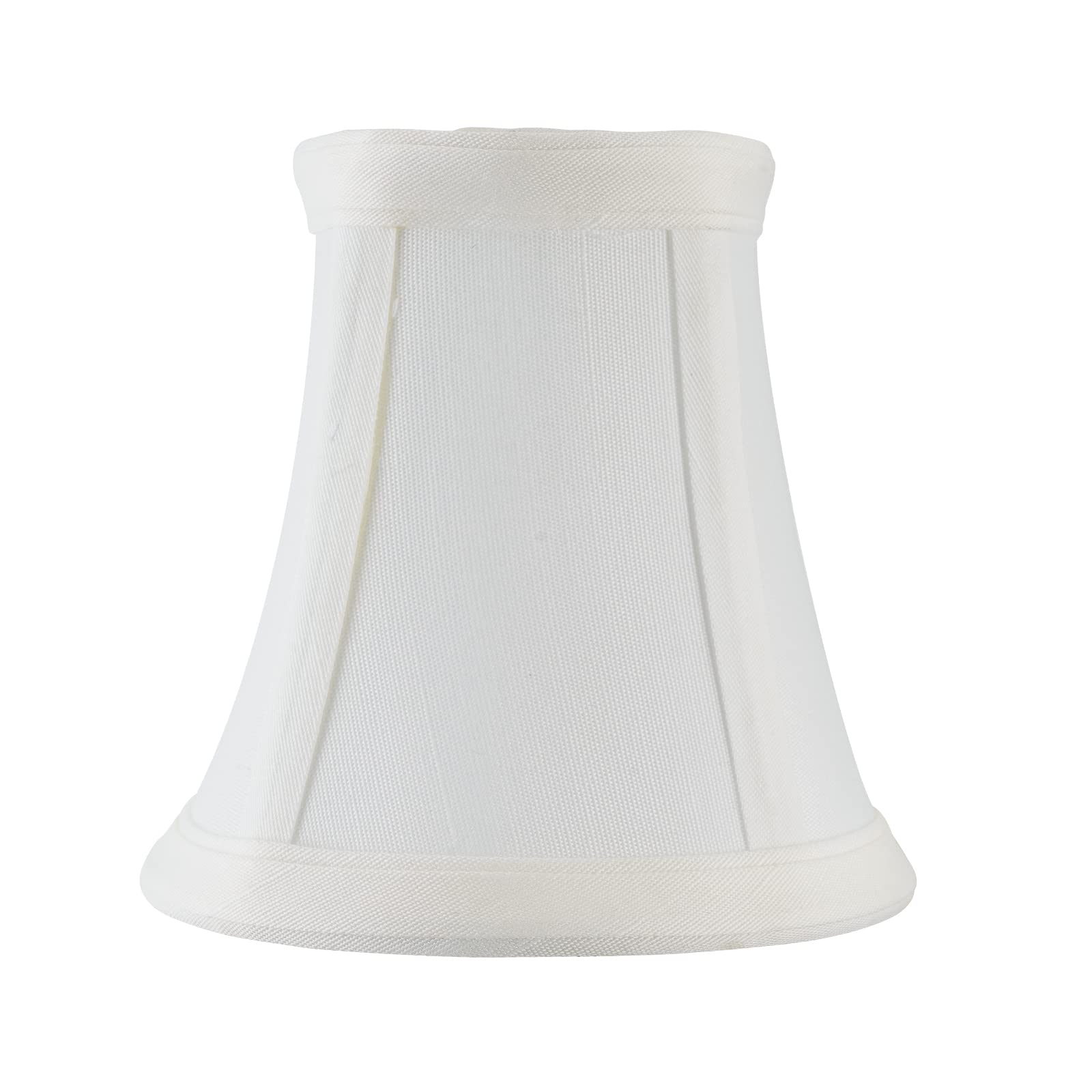 Mini Lamp Shade Clip On for Candelabra Bulbs - White Barrel Fabric Shade for Chandelier & Wall Lamps | DIY Lighting Accessories | Perfect for Bedroom, Living Room & Home Decor