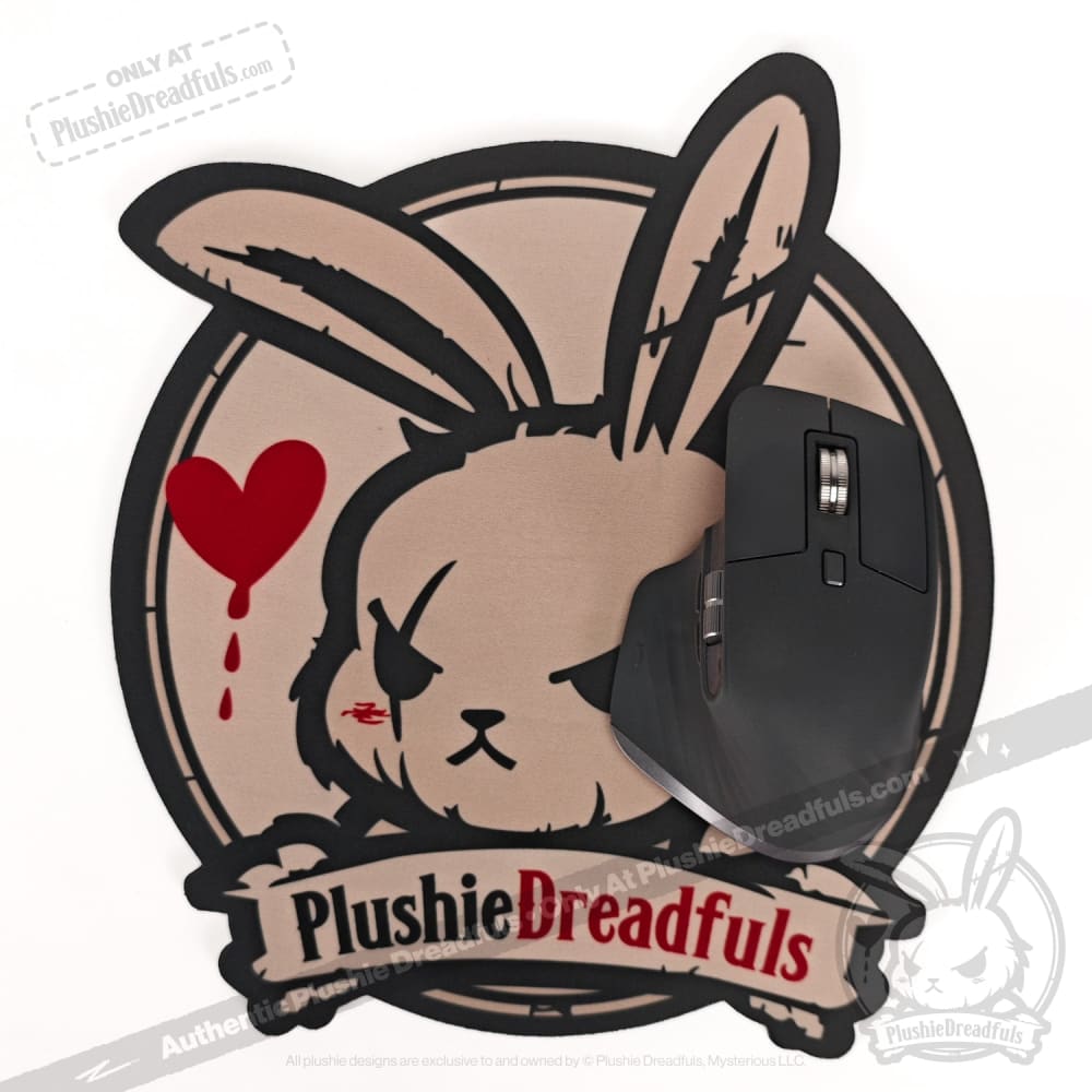 Plushie Dreadfuls Logo Gaming Mouse Pad - Soft Non-Slip Surface for PC, Laptop & Office Use - Perfect for Gamers, Graphic Designers & Work from Home