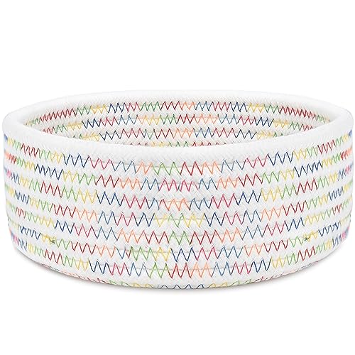 White with colorful thread