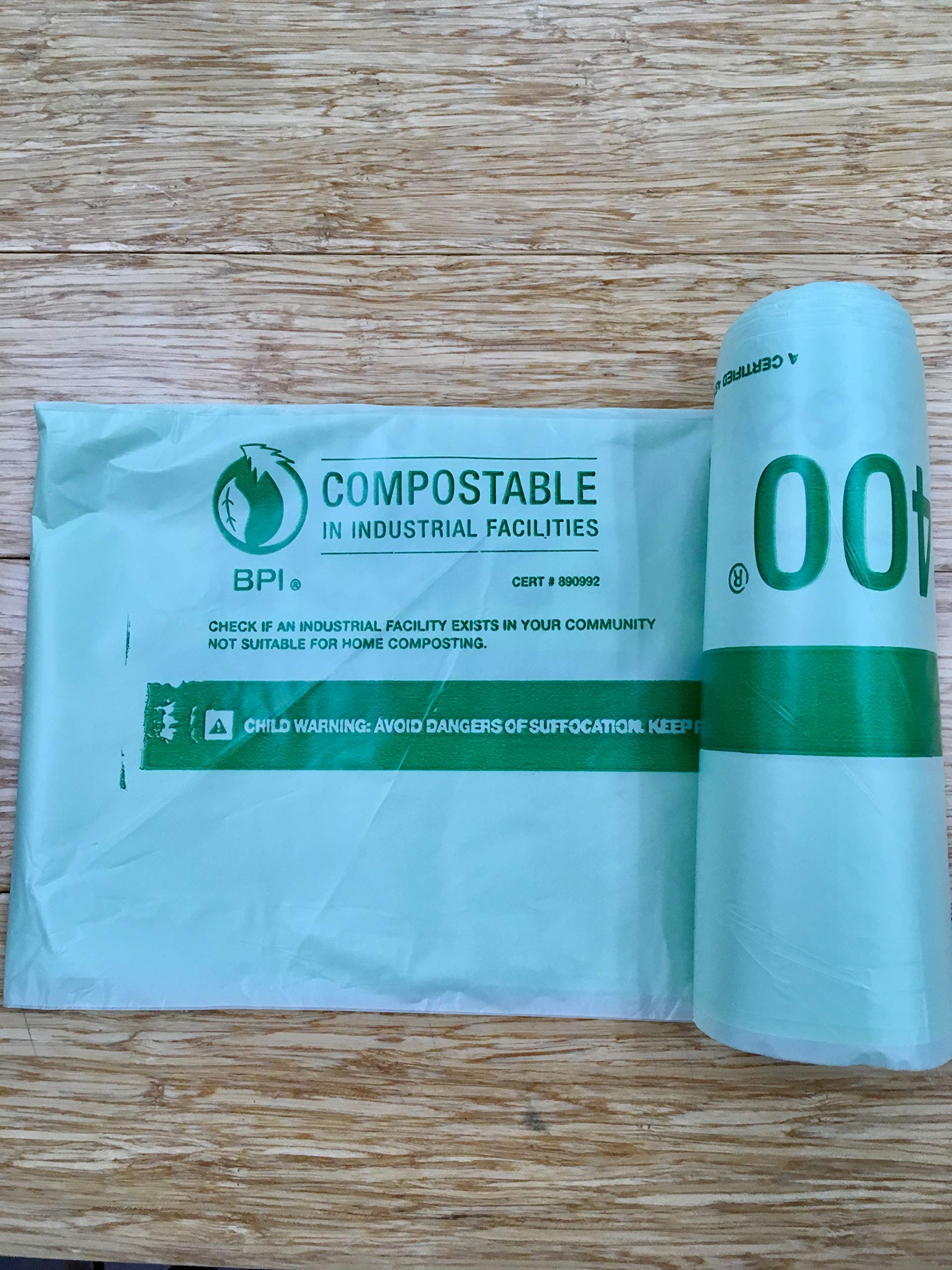 EcoSafe 6400 Certified Compostable Trash Bags 22 Gallon (26