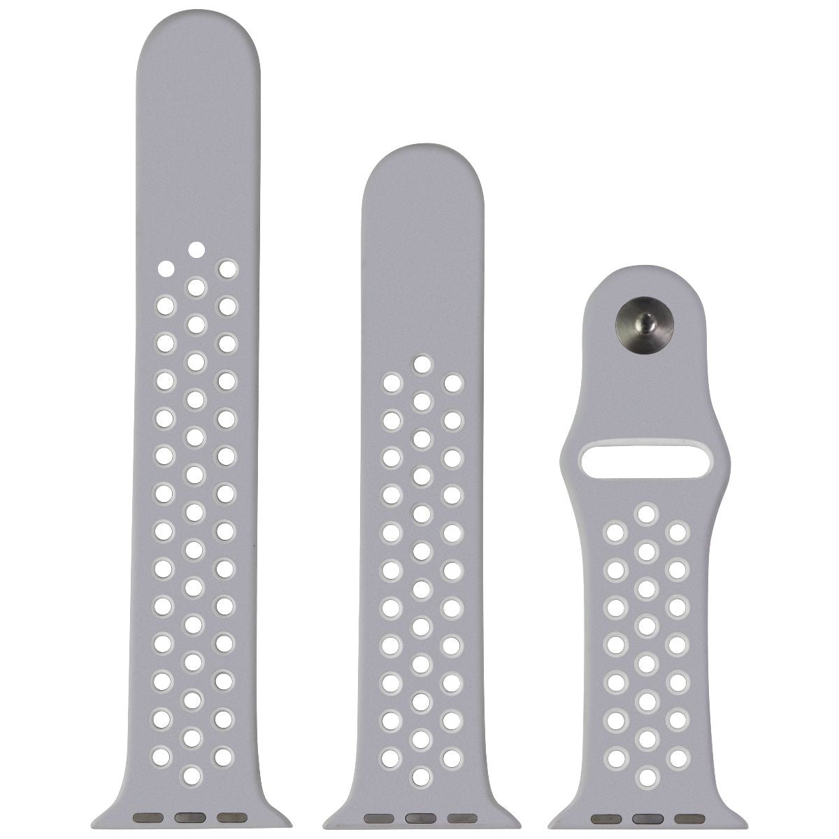 Apple Watch 42mm Nike Sport Band - Compatible with 42/44/45mm Models - Pure Platinum/White - Complete Set - Perfect for Running, Workouts & Active Lifestyles