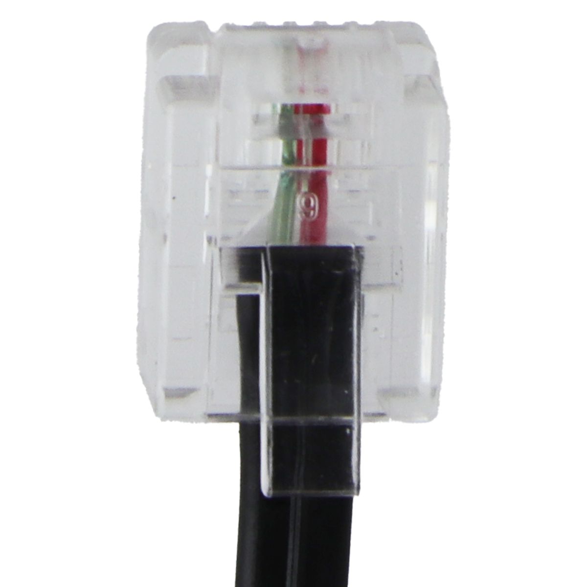10 Foot RJ11 Universal Telephone Extension Flat Cord - Black | High-Quality Phone Cable for Home, Office & Telecom Use