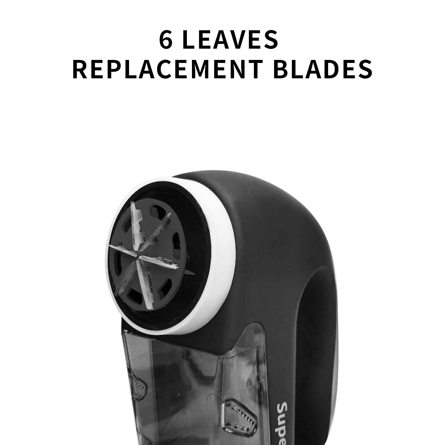 SUPER LINT Fabric Shaver Replacement Blades (6-Leaf, 2-Pack) - Compatible with SUPER LINT Lint Remover - Black - Perfect for Refreshing Clothes, Sweaters & Home Textiles