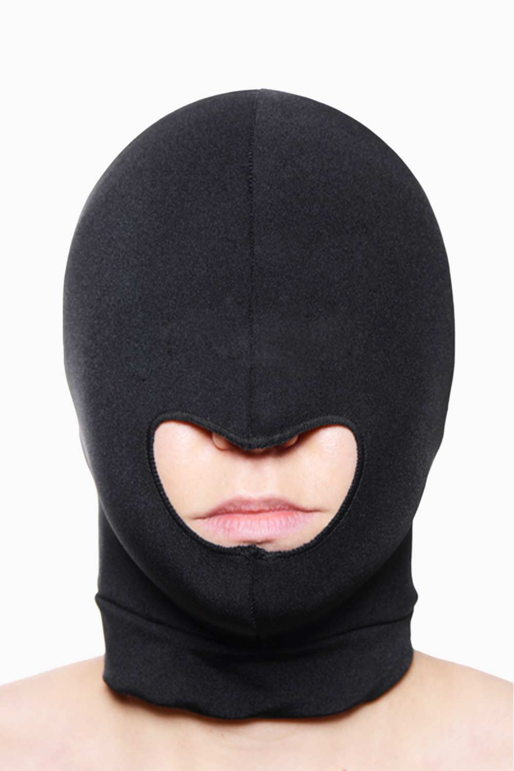 Breathable Spandex Face Mask with Open Mouth Design - Comfortable & Adjustable for Sports, Running, and Outdoor Activities