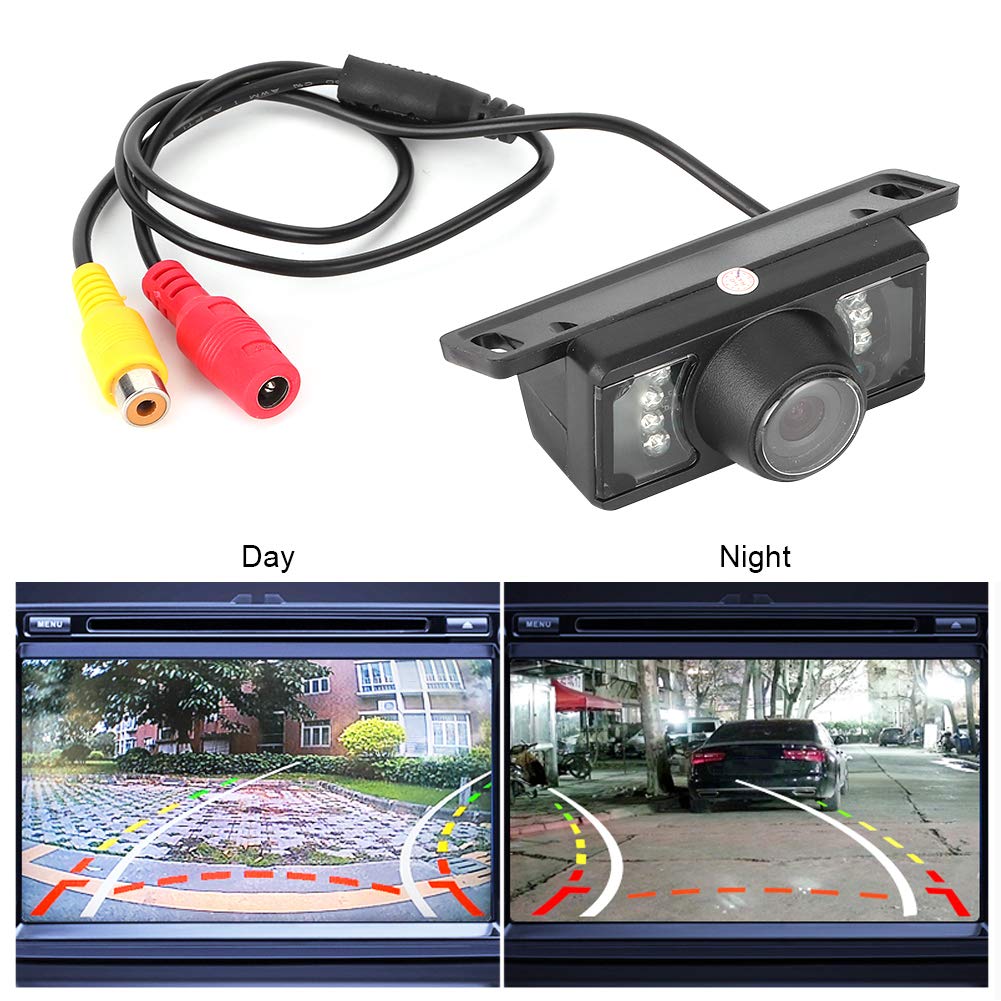 Majatou Universal Car Backup Camera - 7LED Night Vision, CCD Waterproof Reverse Parking Monitor for Trucks, SUVs & Vehicles | Perfect for Safe Night Driving & Tight Parking Spaces