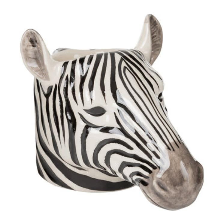 Zebra Egg Cup Holder - Unique Ceramic Egg Stand for Breakfast Table Decor - Perfect for Easter, Kitchen, and Dining Room Decorations