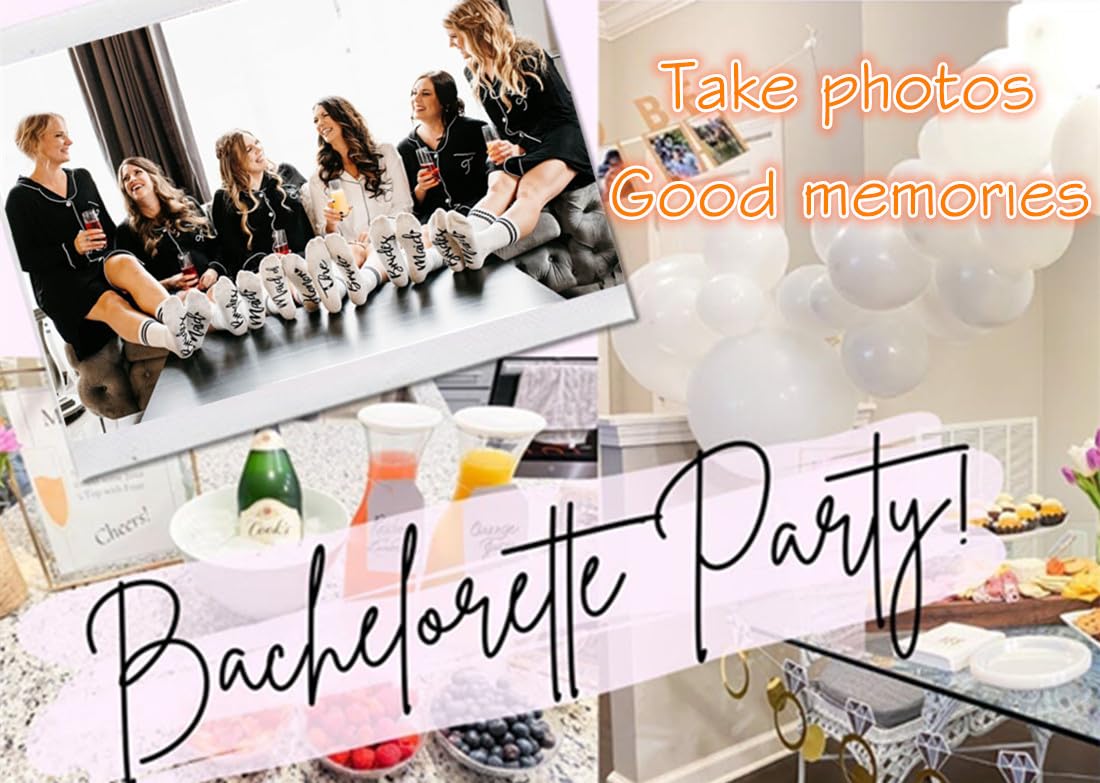Bridesmaid Gifts - Fuzzy Socks for Bachelorette Party & Wedding Favors - Cozy & Cute