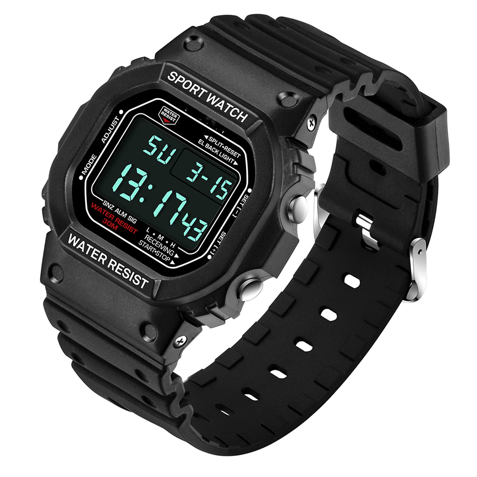 **Best Electronic Sports Watches for Men & Women - Waterproof, Luminous, Multifunction Square Dial Outdoor Watch - Perfect for Running, Hiking, Gym & Student Activities**