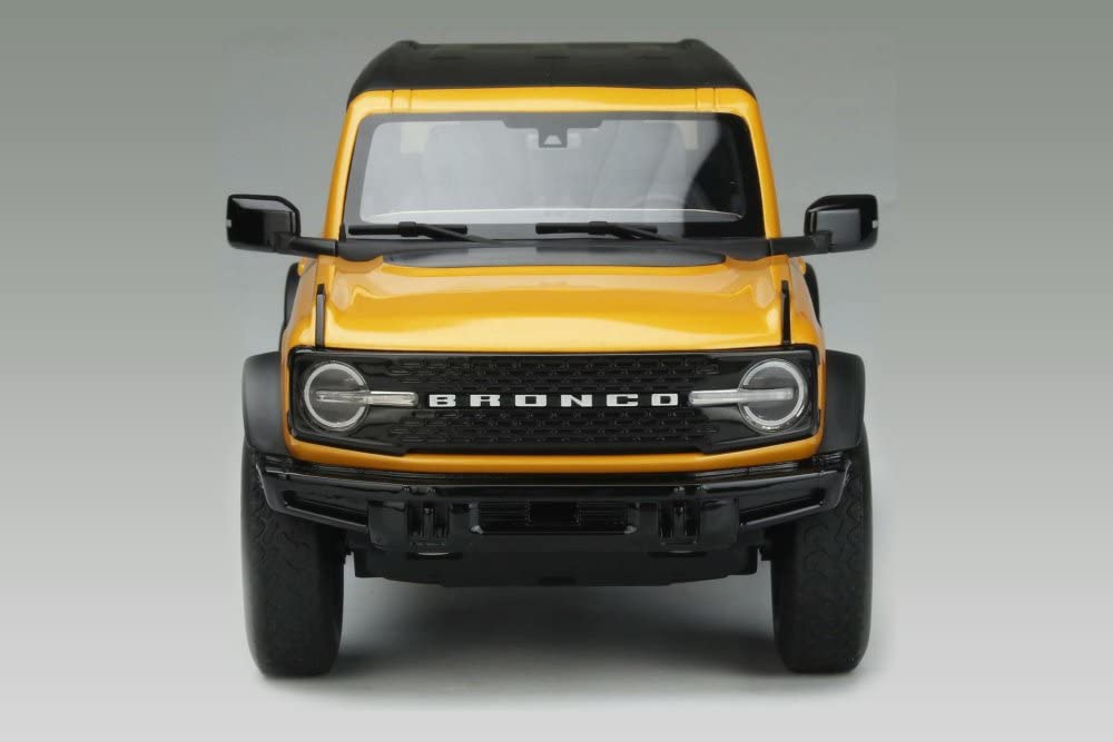 2021 Ford Bronco Wildtrak 1/18 Scale Diecast Model Car - Cyber Orange Metallic Collectible by GT Spirit | Perfect for Car Enthusiasts, Display Shelves & Gift Giving